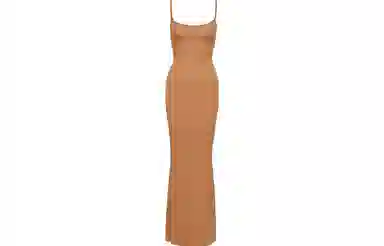 SKIMS Soft Lounge Long Slip Dress Camel