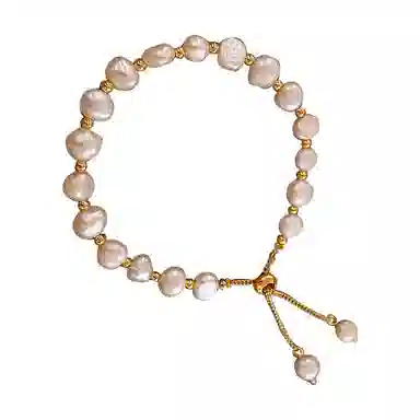 福茹记 巴洛克圣曲 不规则 小众个性经典时尚复古精致 抽拉款可调节 合金 手链 女款