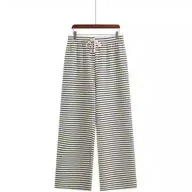 云妃秀 大码女装条纹休闲裤 女款