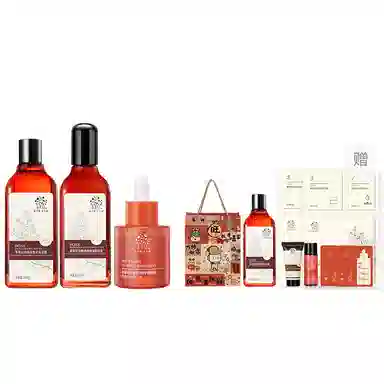 善草纪 玫瑰净皙亮采水乳护肤套装 滋养亮肤润泽 淡纹滋润维稳舒缓