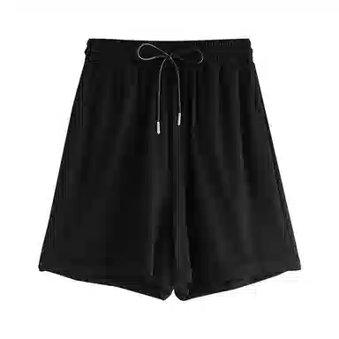 初语 纯色垂感宽松百搭休闲短裤 女款