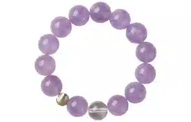 石头记 紫韵流光 薰衣草浅紫色串珠饰品 紫气东来 诸事皆宜转运配饰  学业上岸发财 礼盒款天然 紫水晶 手串 女款