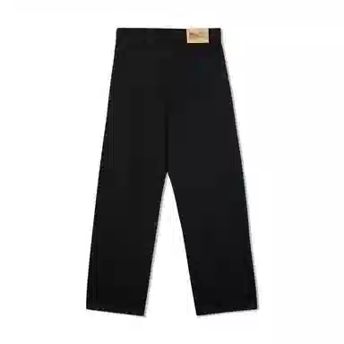 MIND ERROR Curved Patchwork Elephant Embroidery Jeans