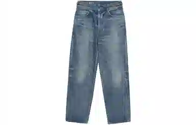 CELINE Margaret High Waist Straight Jeans Blue