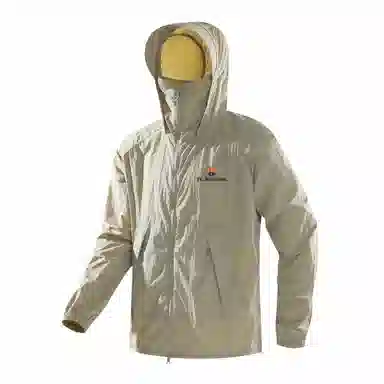 巴塞罗那足球俱乐部 户外城市机能风队徽印花活片剪裁明线设计带帽沿薄款外套宽松百搭双拉链 超轻透气防紫外线凉感防晒防晒服 男女同款