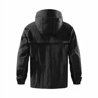 巴塞罗那足球俱乐部 户外城市机能风队徽印花活片剪裁明线设计带帽沿薄款外套宽松百搭双拉链 超轻透气防紫外线凉感防晒防晒服 男女同款