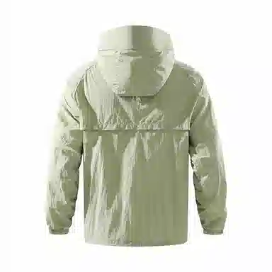 巴塞罗那足球俱乐部 户外城市机能风队徽印花活片剪裁明线设计带帽沿薄款外套宽松百搭双拉链 超轻透气防紫外线凉感防晒防晒服 男女同款