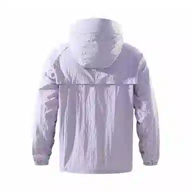 巴塞罗那足球俱乐部 户外城市机能风队徽印花活片剪裁明线设计带帽沿薄款外套宽松百搭双拉链 超轻透气防紫外线凉感防晒防晒服 男女同款