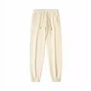 重磅基础 纯色束脚抽绳百搭加绒加厚休闲针织运动裤 女款