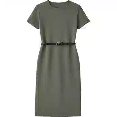 潞优野 时尚舒适百搭短袖连衣裙 女款