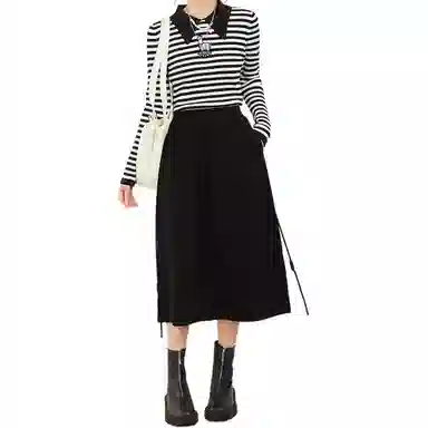 木果果木 温柔气质高腰针织长裙 女款