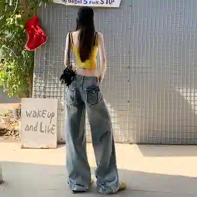 玫丝朵 时尚舒适百搭牛仔裤 女款