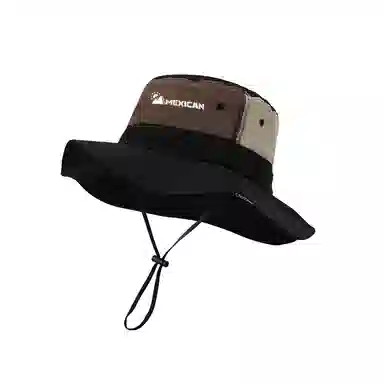 稻草人 夏季户外钓鱼徒步登山帽 遮阳防晒 简约百搭 撞色 聚酯纤维 渔夫帽 男女同款情侣款