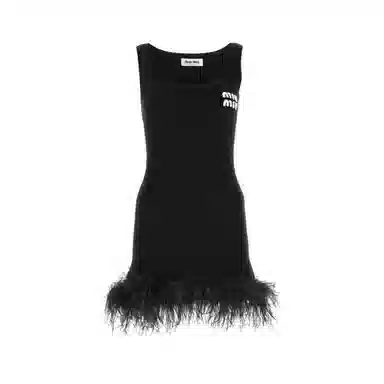 Miu Miu SS23 Sleeveless Dress Black