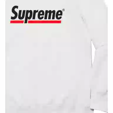 Supreme Underline Crewneck Light Grey