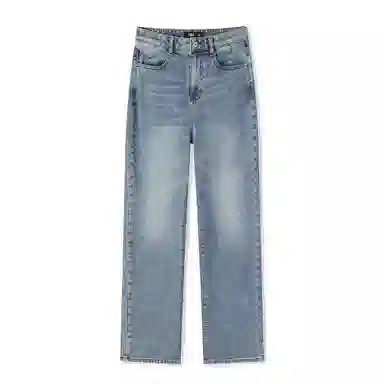 森马 阔腿抓绒长裤牛仔裤 女款