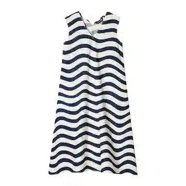 UNIQLO x Marimekko SS24 Navy Striped Dress