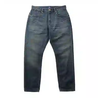 实年服工 复古休闲水洗百搭直筒长裤牛仔裤 男款