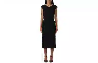 MaxMara Studio Black Maxi Dress