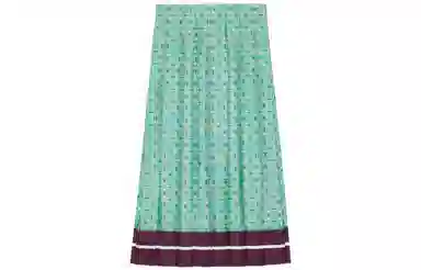 Gucci Silk Skirt Blue