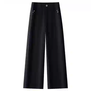 潞优野 高腰阔腿宽松牛仔裤 女款