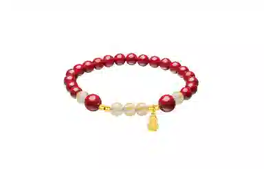 周六福 银葫芦#好运小众气质 朱砂 手串 女款