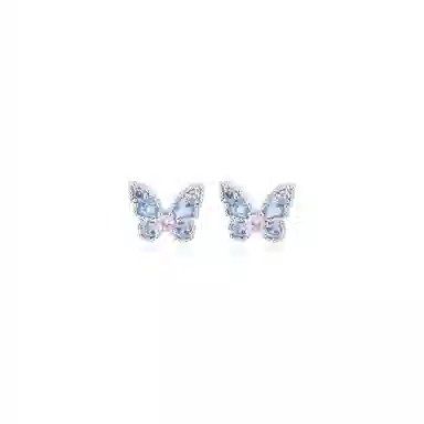 饰伴 蝴蝶告白 新中式 独特风格个性配饰 精致高级百搭 温柔优雅清晰质感 小众设计时尚潮流 甜美 #好运 合金 耳钉 女款