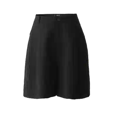 娅丽达 纯色直筒拉链五分休闲短裤 女款