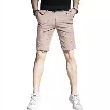 贵色 潮流宽松刺绣工艺凉感街头百搭设计五分休闲短裤 男女同款