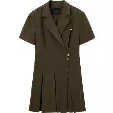 Peacebird Blazer Dress Brown