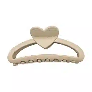 简应舒 百搭爱心缕空 亚克力 发夹 男女同款情侣款