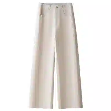 潞优野 高腰阔腿宽松牛仔裤 女款