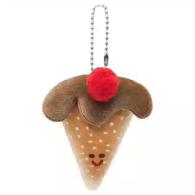 简应舒 萌趣物语随身三角蛋糕可爱车链包创意 布艺 挂件 男女同款情侣款