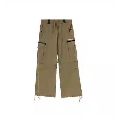 南波万 复古字母刺绣百搭舒适工装裤 女款