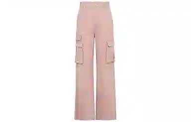 美洋 高腰直筒牛仔裤 女款 粉色