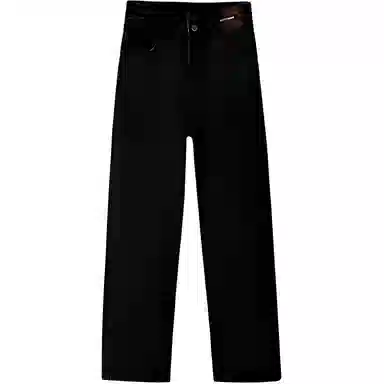 么宁 高腰直筒垂感窄版牛仔裤 男女同款