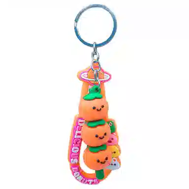 简应舒 创意可爱卡通柿柿如意书包 塑料 挂件 男女同款情侣款