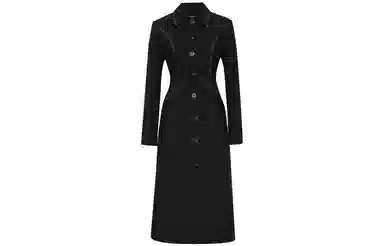 美洋 收腰长袖连衣裙 女款 黑色