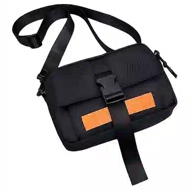 彤彤兔 时尚 尼龙 单肩包 男女同款情侣款 黑色/白色/卡其色