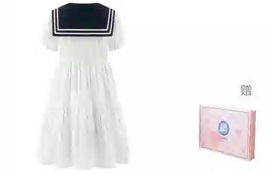 东鲸岁时记 百搭休闲简约短袖连衣裙 女款 白色