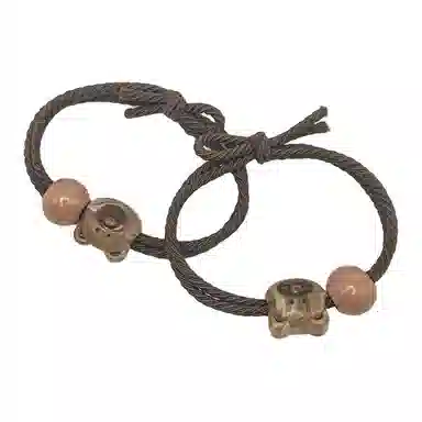 简应舒 小熊串珠 树脂 发圈 男女同款情侣款