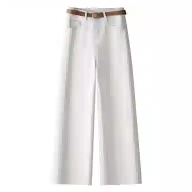 潞优野 时尚舒适百搭牛仔裤 女款 白色