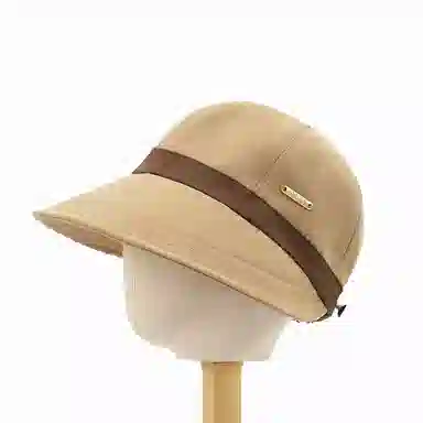 北极绒 潮流拼色遮阳防晒透气可挂口罩可折叠显脸小户外出游必备 聚酯纤维 鸭舌帽 男女同款情侣款