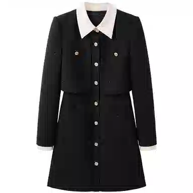 Peacebird Elegant Tweed Dress