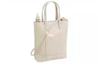 妙迪 百搭精致日常休闲时尚简约轻便出游手机包薯条包小托特 合成革 手提单肩斜挎包 常规 女款 星光白