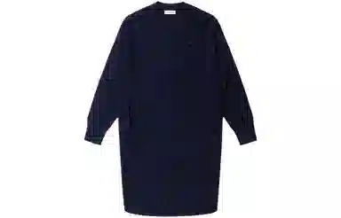 Lacoste V-Neck Long Sleeve Dress Navy