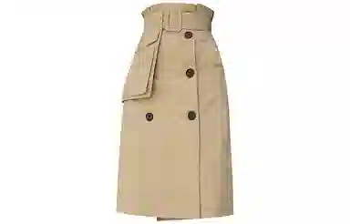 SOON FLOWER Skirt Khaki