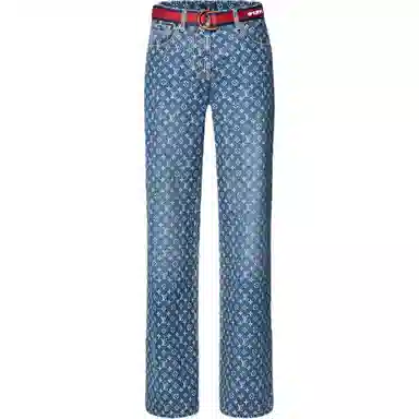 Louis Vuitton x America's Cup SS24 Logo Print Jeans