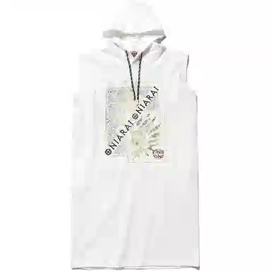 鬼洗 时尚休闲印花无袖连衣裙 女款