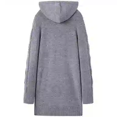 太平鸟 连帽短款假两件毛织长袖连衣裙 女款